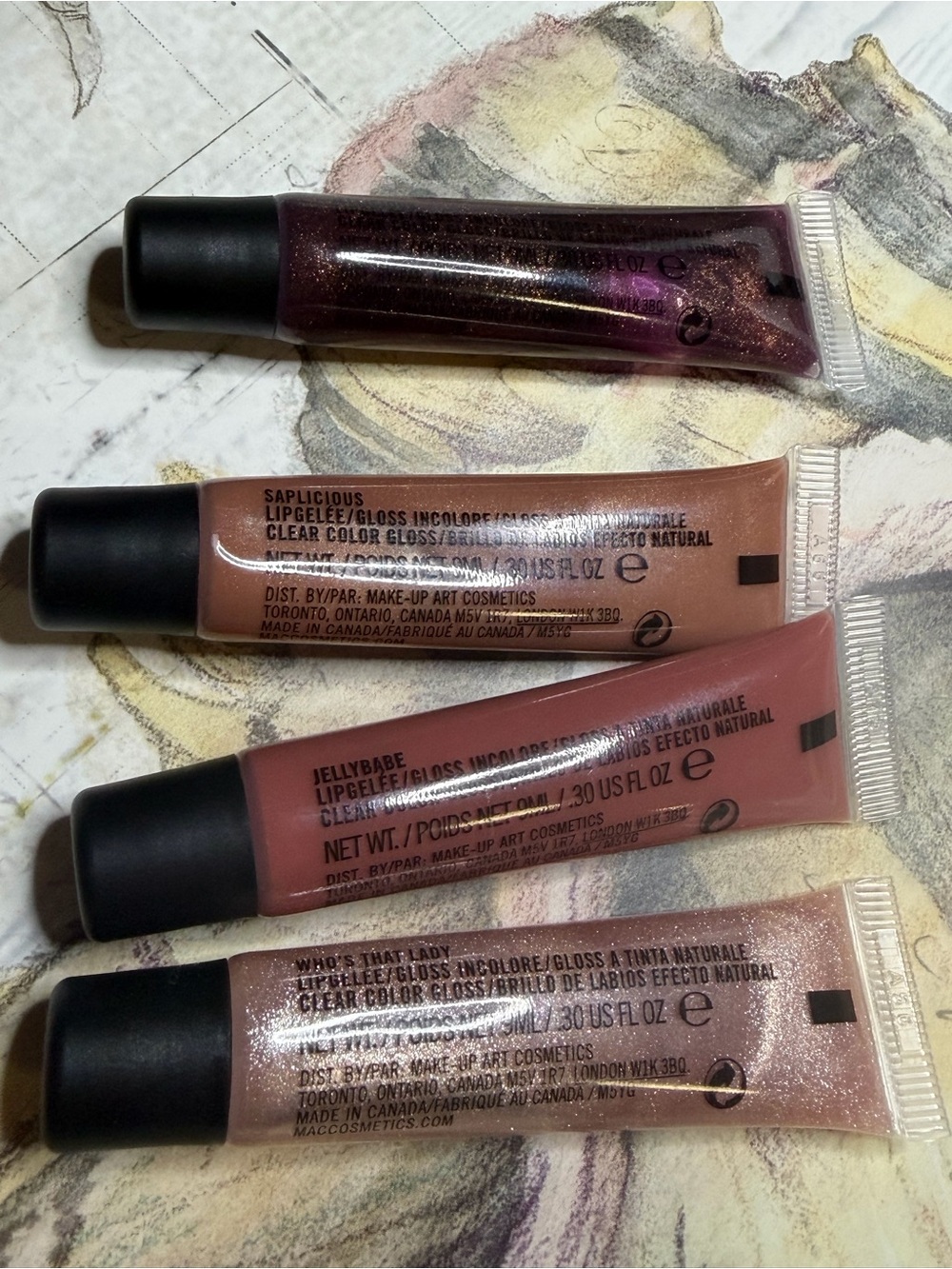 MAC COSMETICS LOT OF 4 LIPGELEES Bundle Reserved for Olechkanova ONLY! - Picture 4 of 5